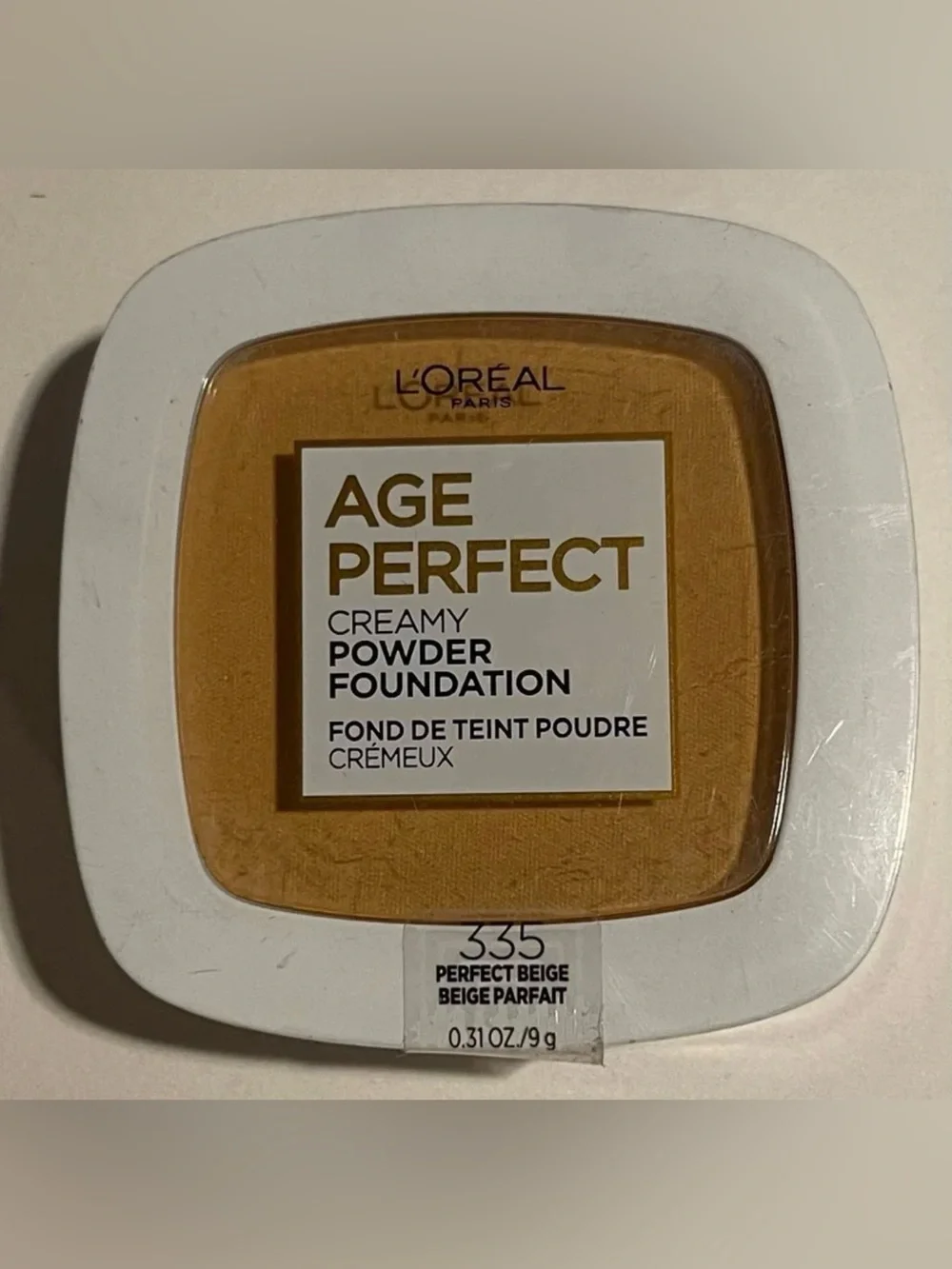 L’Oreal Loreal Paris Age Perfect Creamy Powder Foundation, Perfect Beige 335.